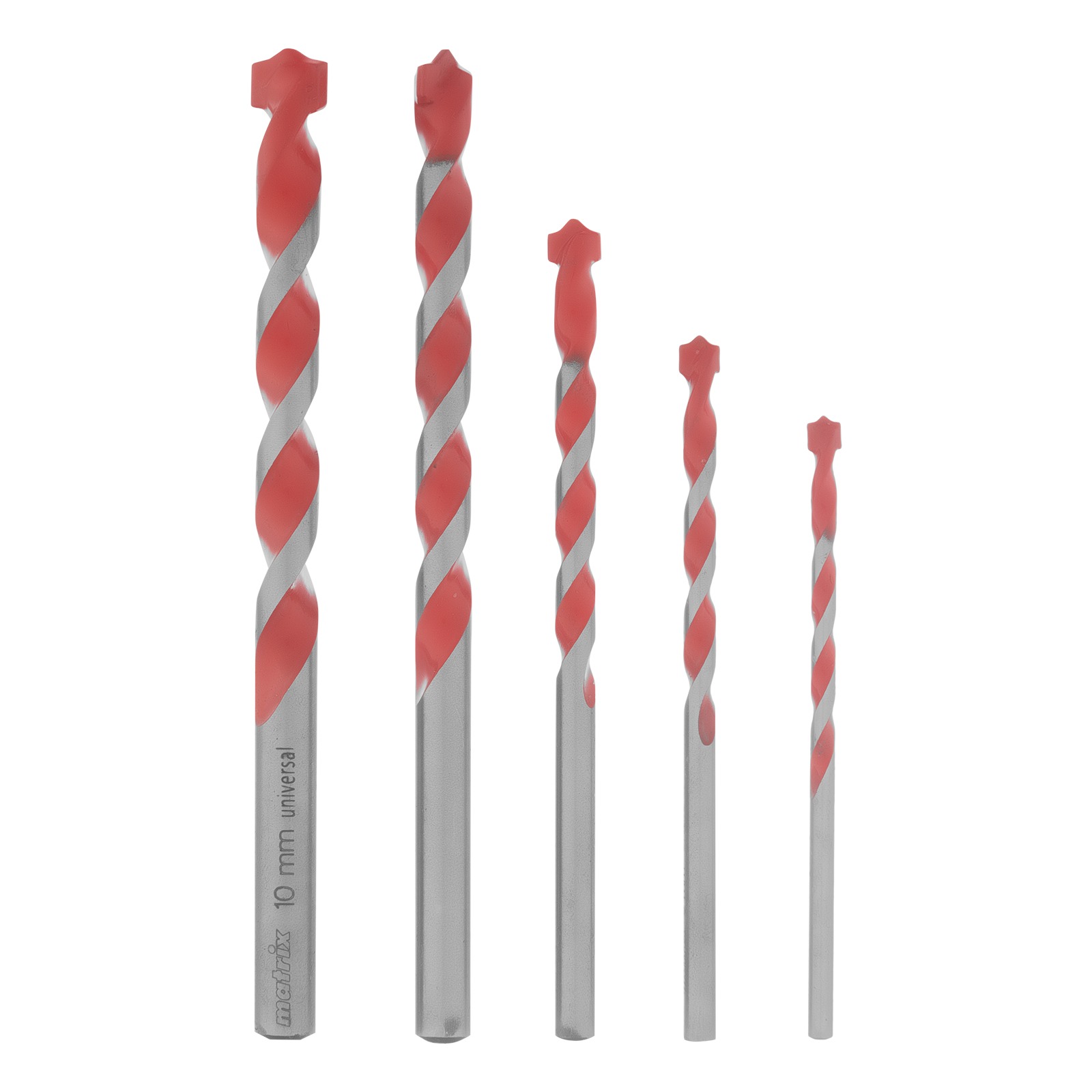 Набор сверл универсальных, 4-10мм, 5 шт