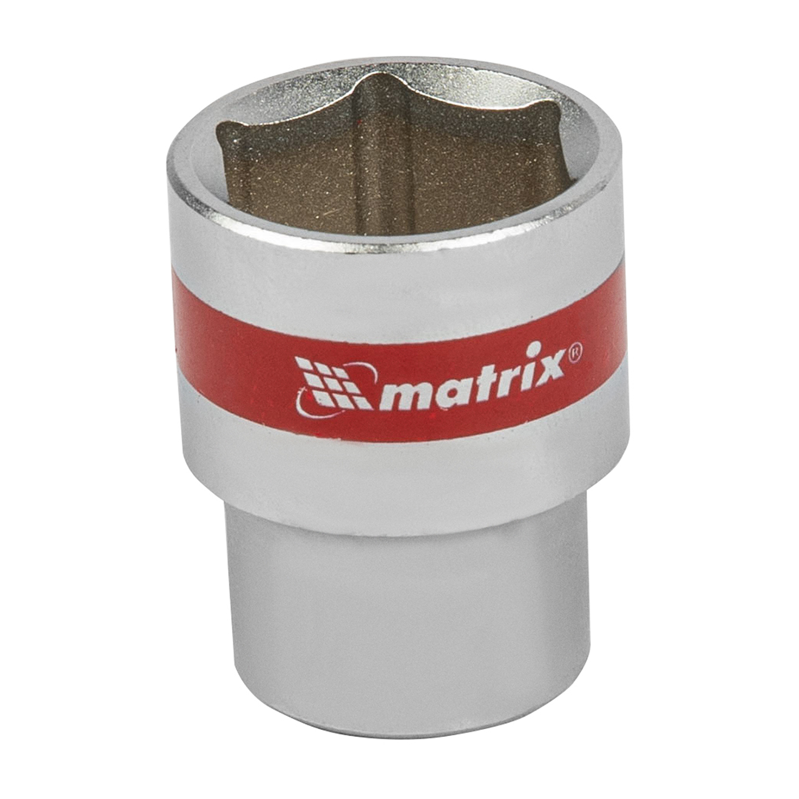 Головка торцевая, 22 мм, 6-гранная, CrV, под квадрат 1/2', хромированная