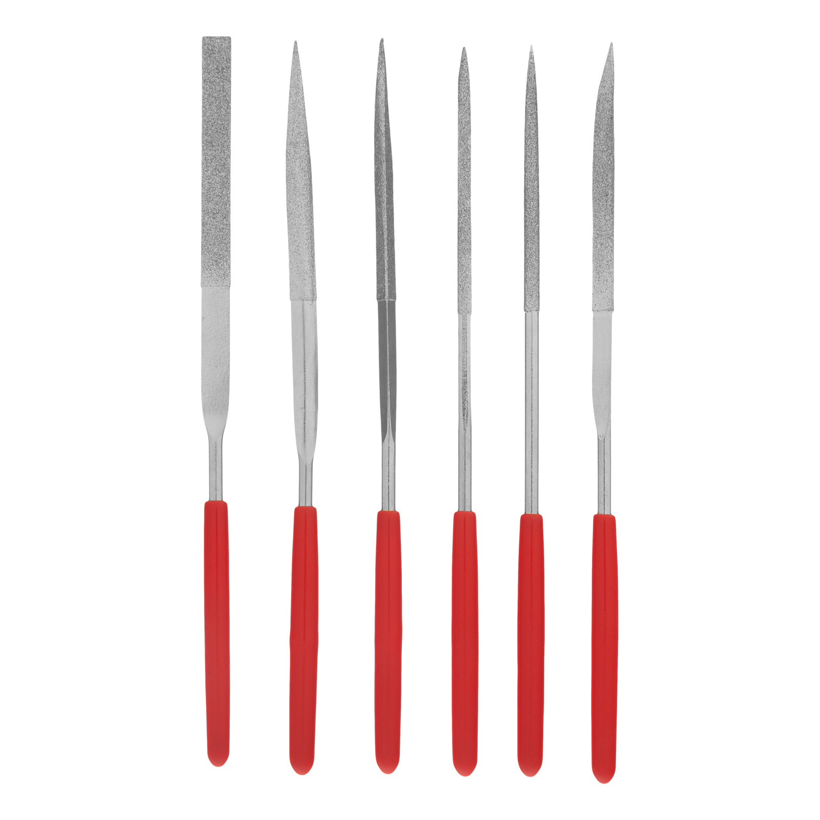 Набор надфилей алмазных, 140 х 50 х 3 мм, 6 шт.