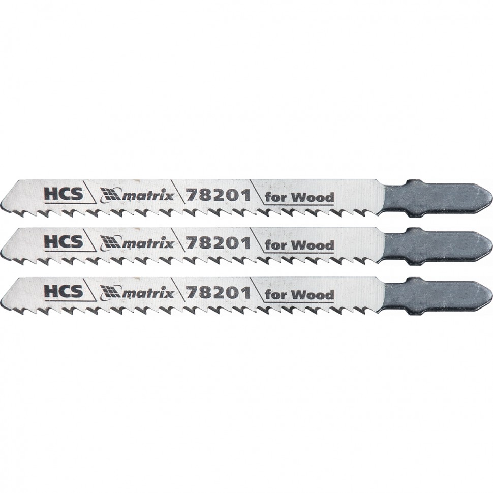 Полотна для электролобзика по дереву, 3 шт. T101B, 75 х 2,5мм, HCS