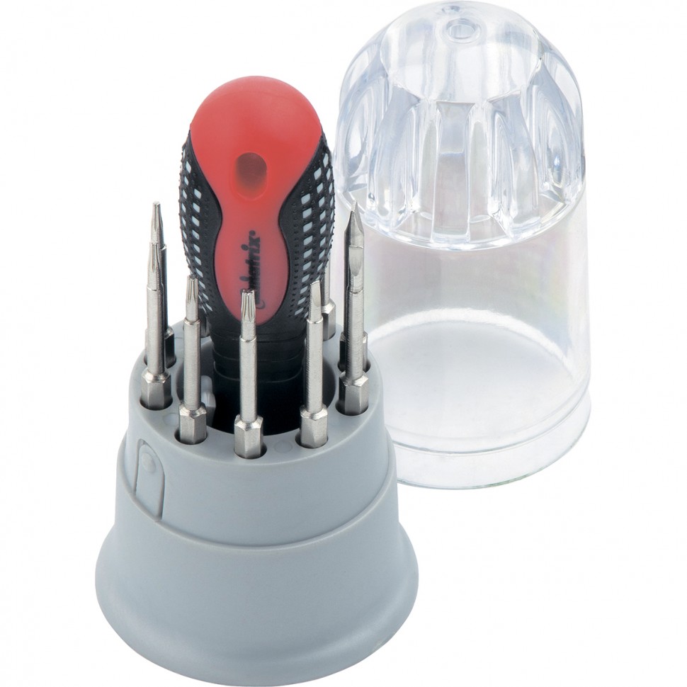 Отвертка для точных работ Fusion + насадки, 11 пред., PH + SL + Torx, CrV, 3к рукоятка