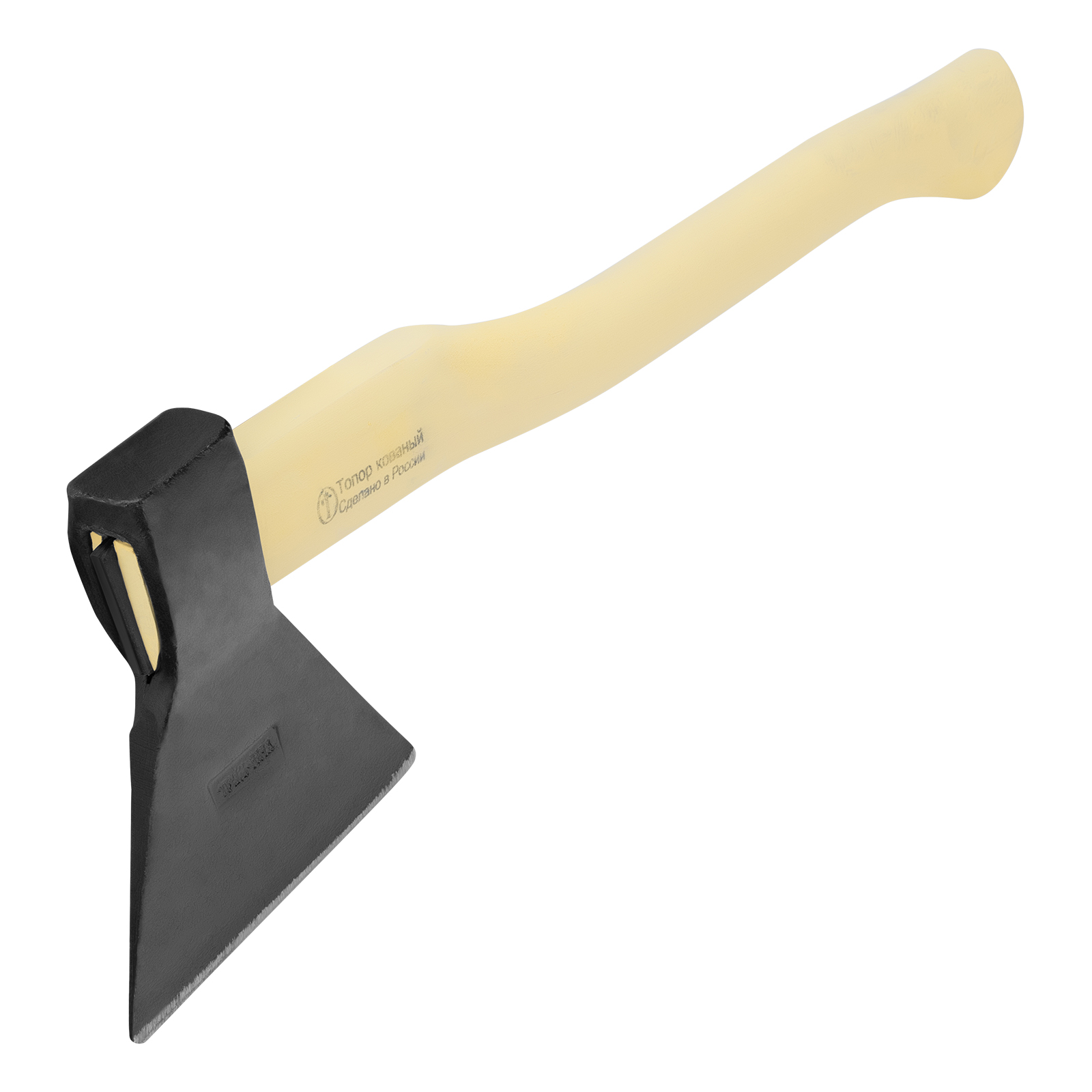 Топор кованный, в сборе, 1400/1650 г, деревянное топорище, 500 мм, Б3, (Труд) г. Вача