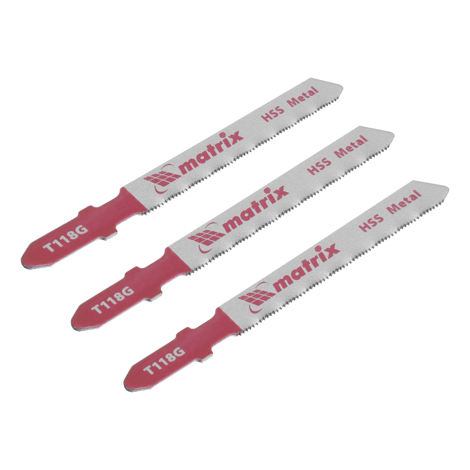 Полотна для электролобзика по металлу, 3 шт. T118G, 50 х 0,8мм, HSS