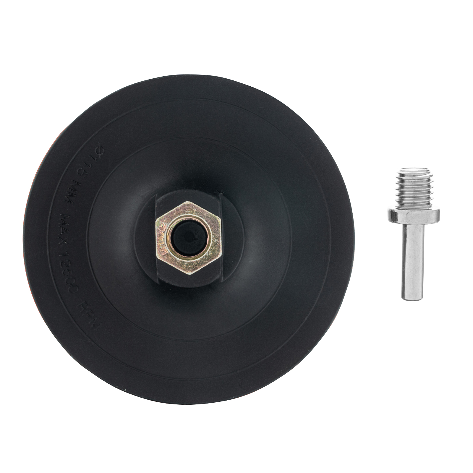 Насадка для дрели и УШМ с липучкой, 115 мм, твердая