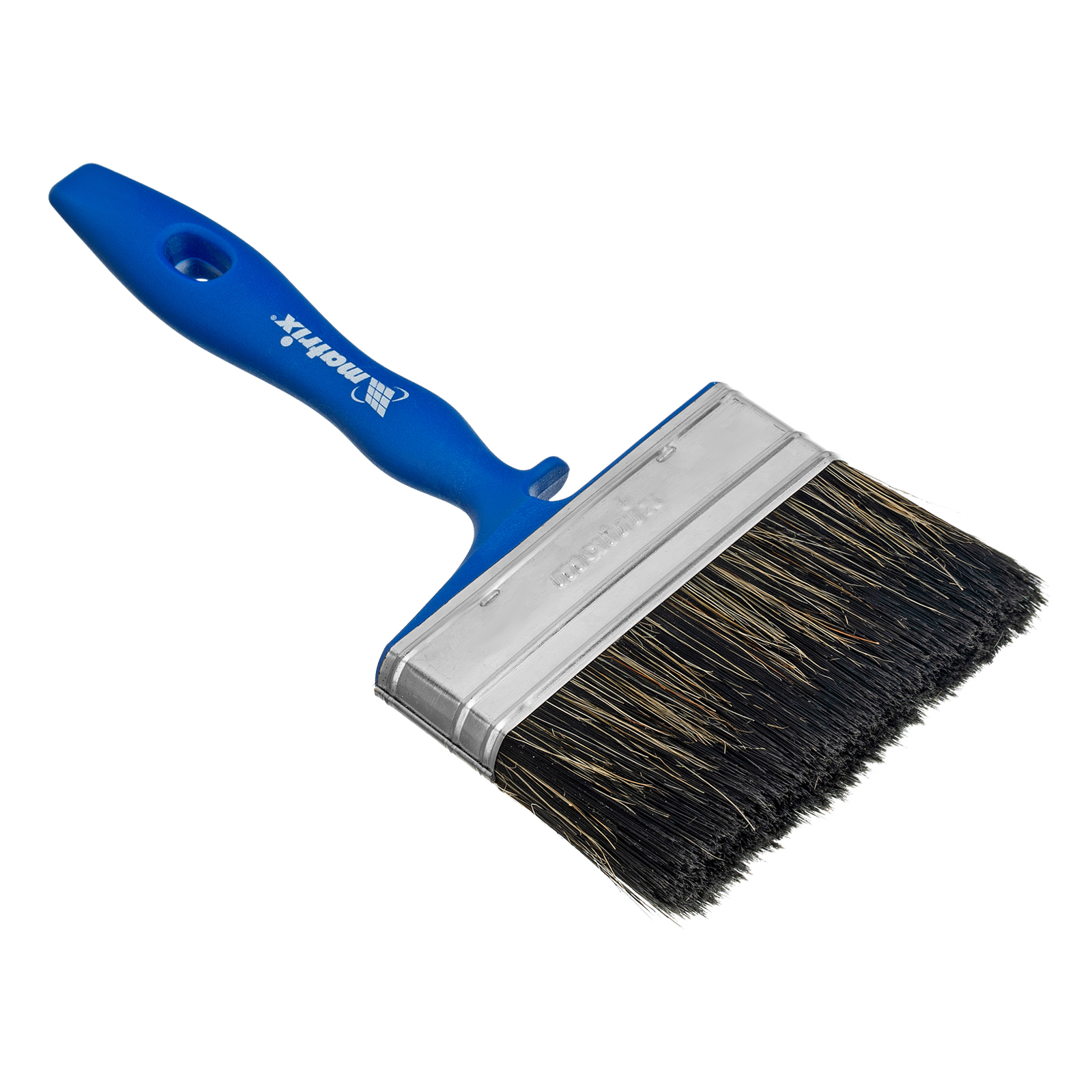 Кисть флейцевая для водных красок, 100х17 мм, смешанная щетина, пластиковая рукоятка