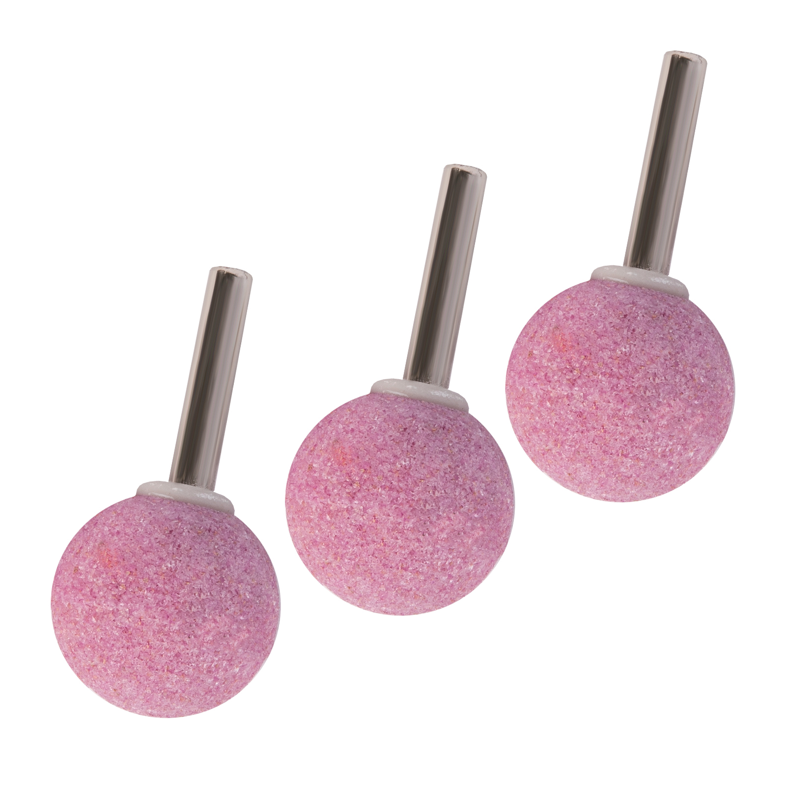 Шарошка абразивная, шар, 30 мм, хвостовик 6 мм, F46, 3шт.