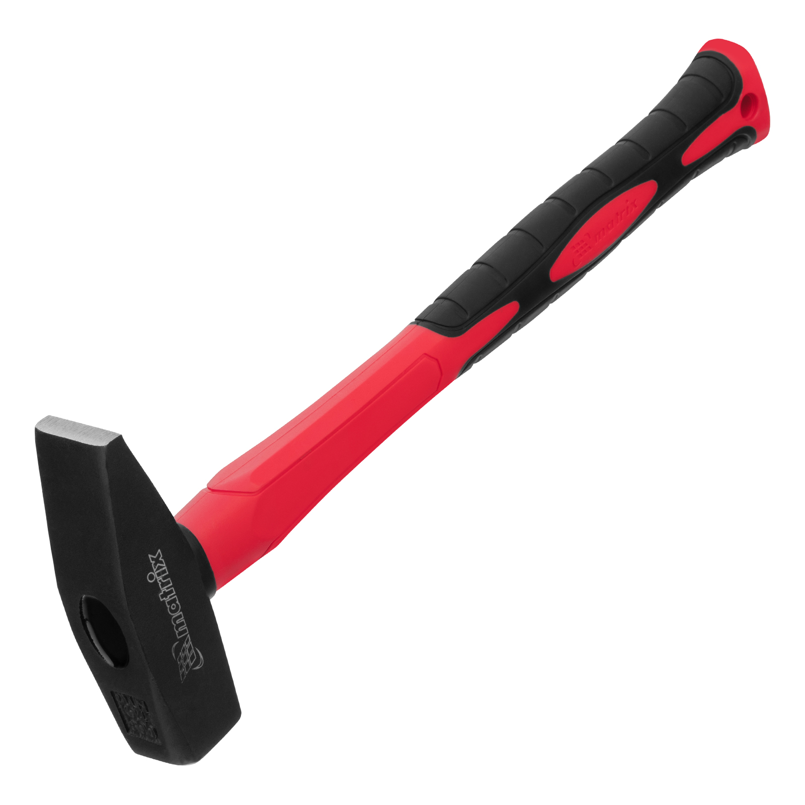 Молоток слесарный''optimal'',800 г,фибергласовая обрезиненная рукоятка,квадратный боек