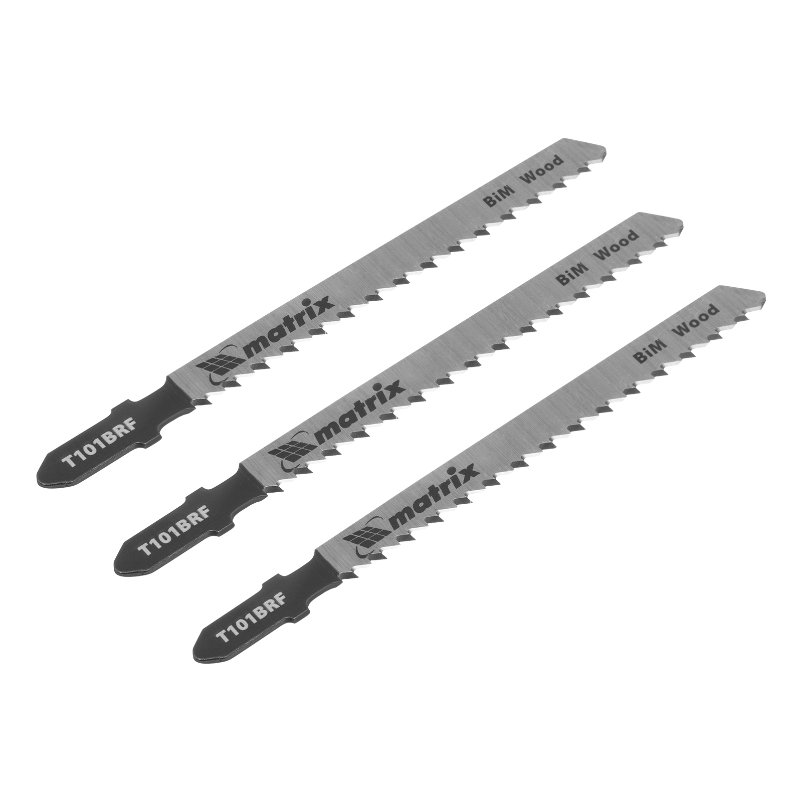 Полотна для электролобзика по дереву, 3 шт. T101BRF, 75 x 2,5мм, обр. зуб, Bim