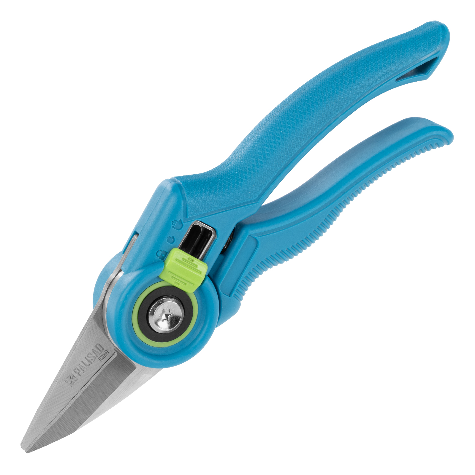 Секатор цветочный, 215 мм, регулировка захвата, пластиковые рукоятки, LUXE