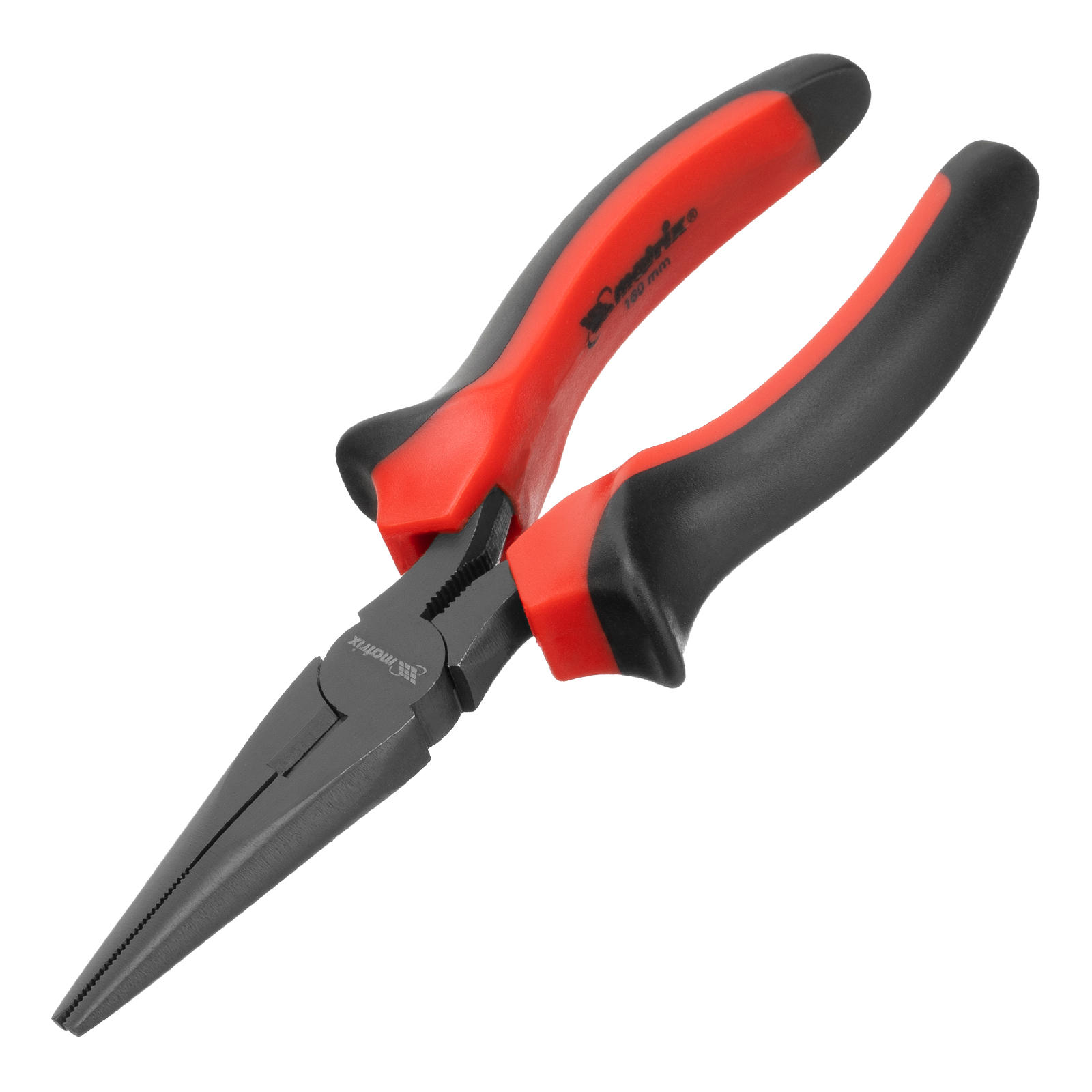 Длинногубцы Black Nickel, 160 мм, прямые, двухкомпонентные рукоятки