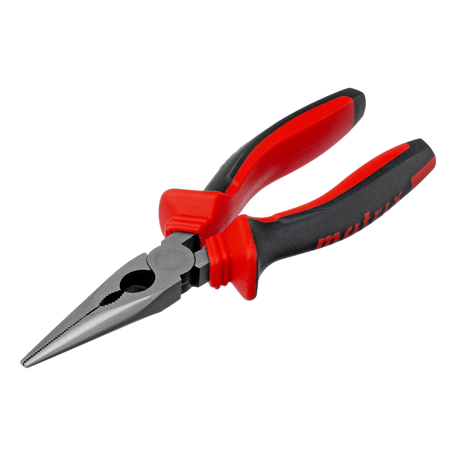 Длинногубцы прямые, 180 мм, хром-ванадий, двухкомпонентные рукоятки