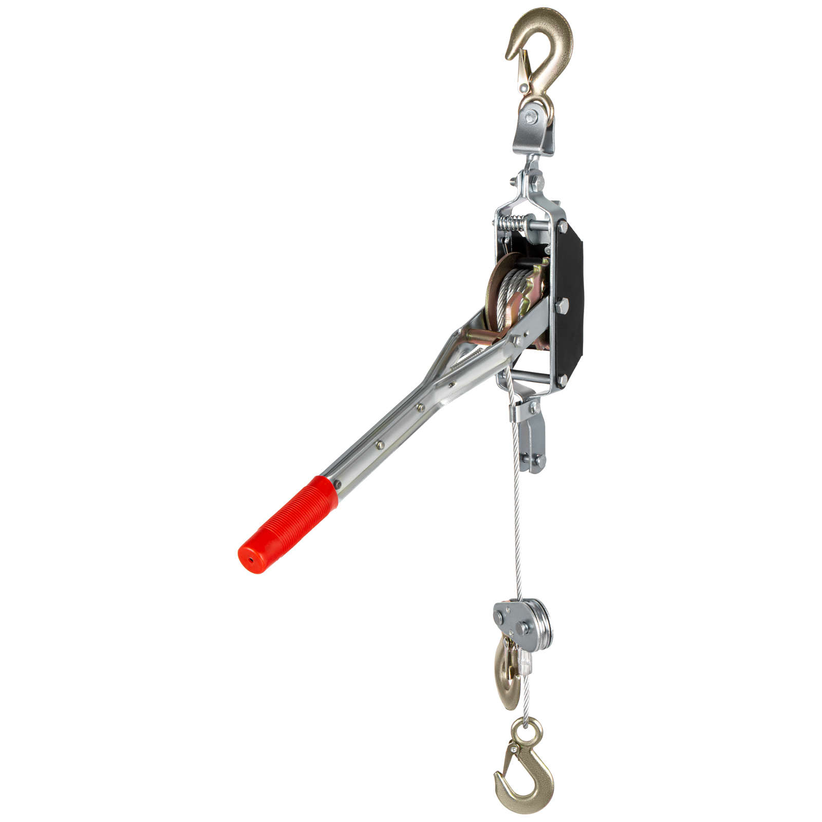 Лебедка рычажная, тяга - 2 т, подъем - 0,8 т, одинарное храповое колесо