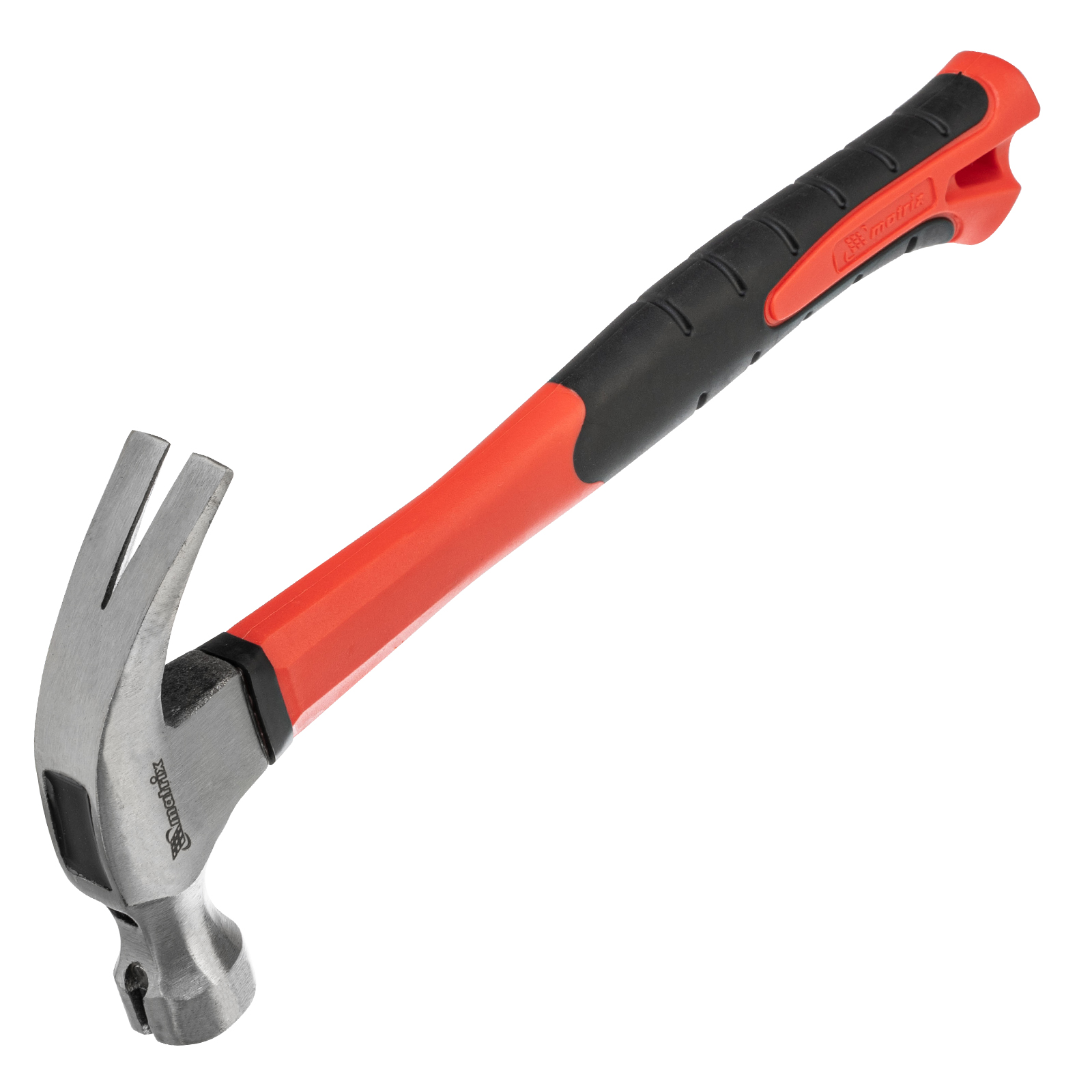 Молоток-гвоздодер''optimal'',450 г,боек c магнитом,фибергласовая обрезиненная рукоятка