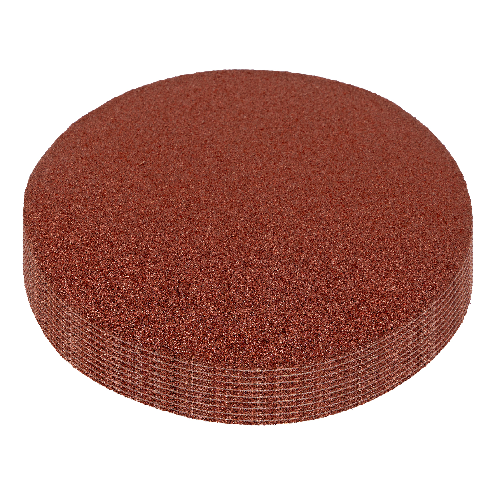 Круг абразивный на ворсовой подложке под липучку, P 80, 125 мм, 10 шт.