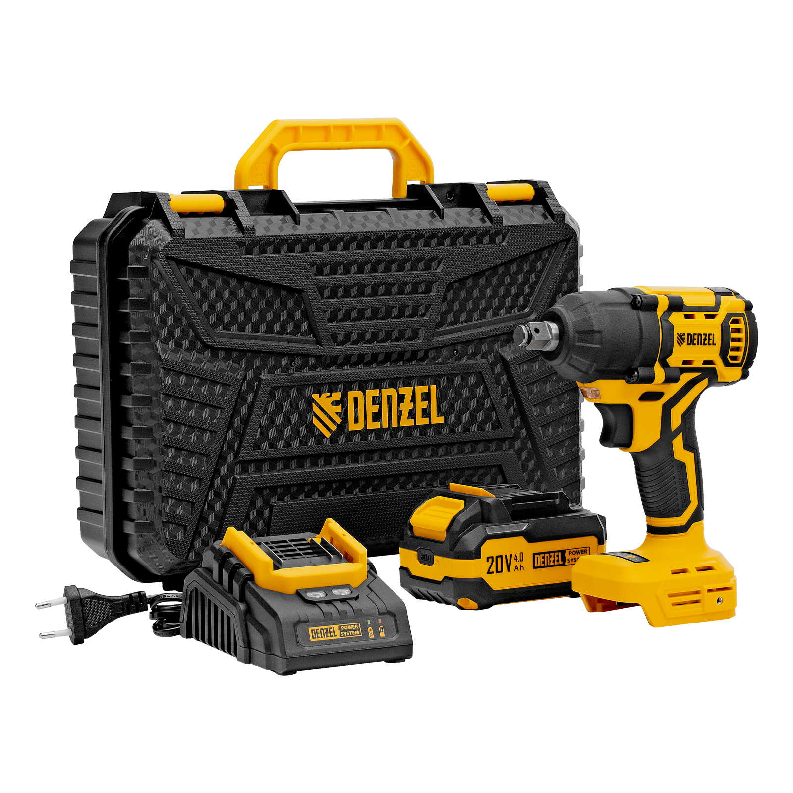 Гайковерт ударный аккумуляторный бесщет. CIWH-BL-20-500, Li-Ion, 20 В