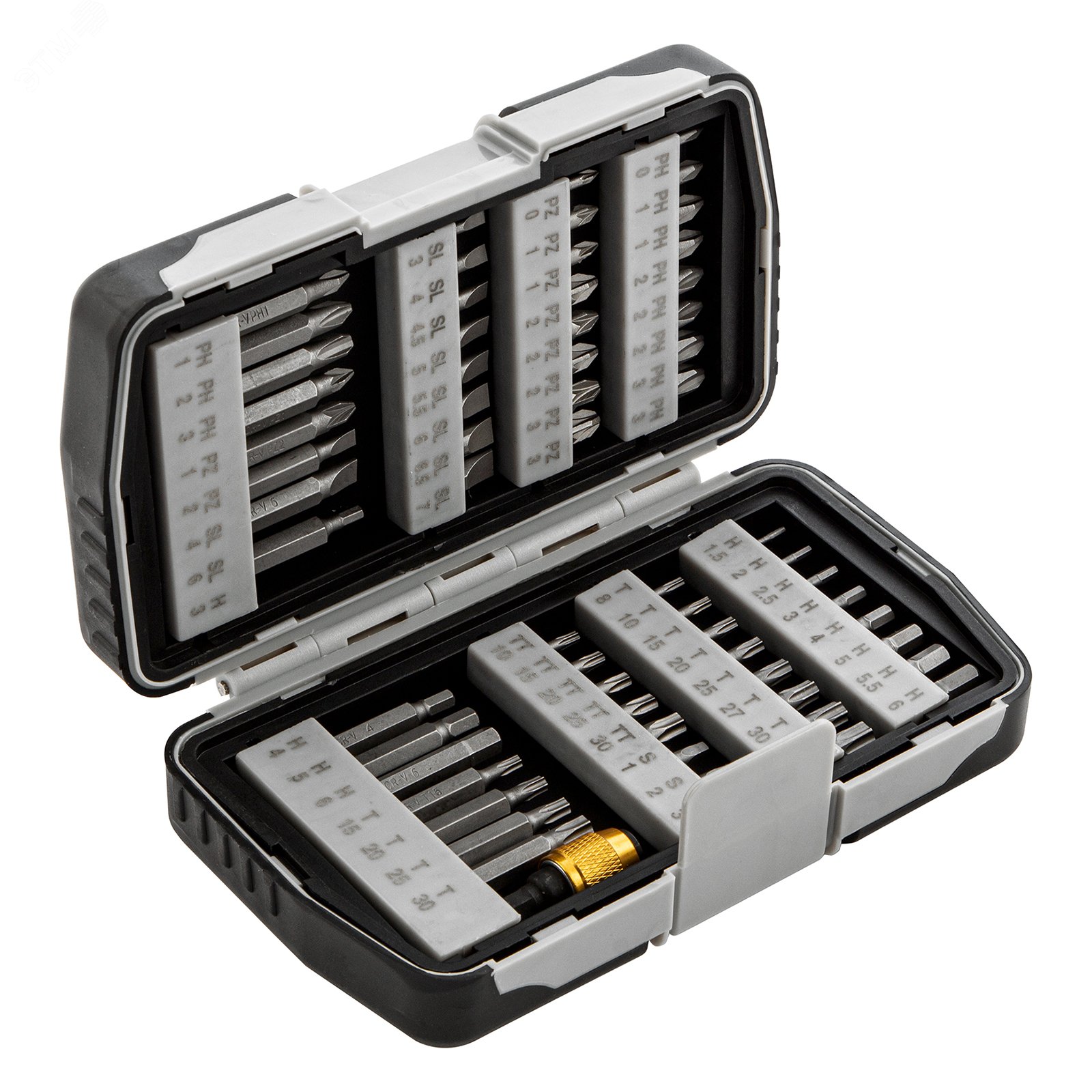 Изображение товара Набор бит Matrix 11327 из CrV с магнитным адаптером и насадками 50 мм