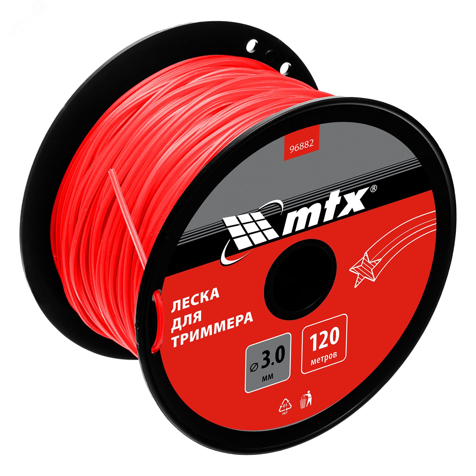 Изображение товара Леска для триммера звезда 3,0 мм х 120 м, на катушке (шт)