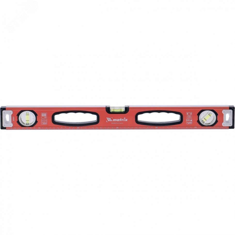 Изображение товара Уровень алюминиевый, фрезерованный, 3 глазка, рукоятки, 2000 мм (шт)