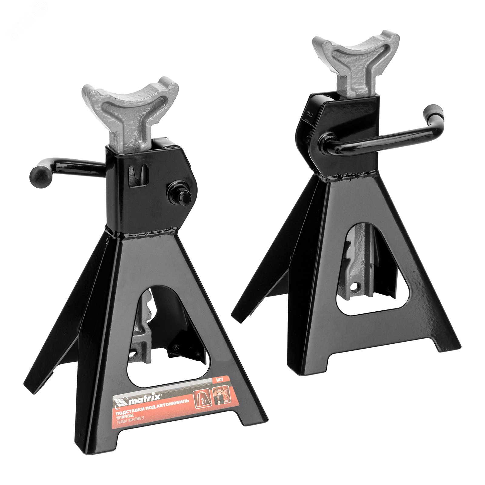 Изображение товара Подставки под автомобиль регулируемые, 2 т, h подъема 275-420 мм, 2 шт. (шт)