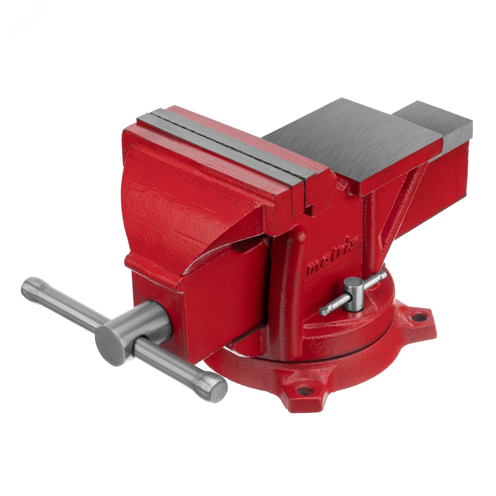 Изображение товара Поворотные слесарные тиски 125 мм Matrix 18601 с наковальней и губками