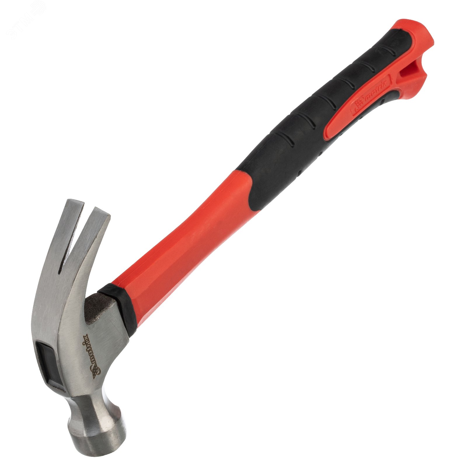 Изображение товара Молоток-гвоздодер Matrix optimal 10456 450 г с фибергласовой рукояткой