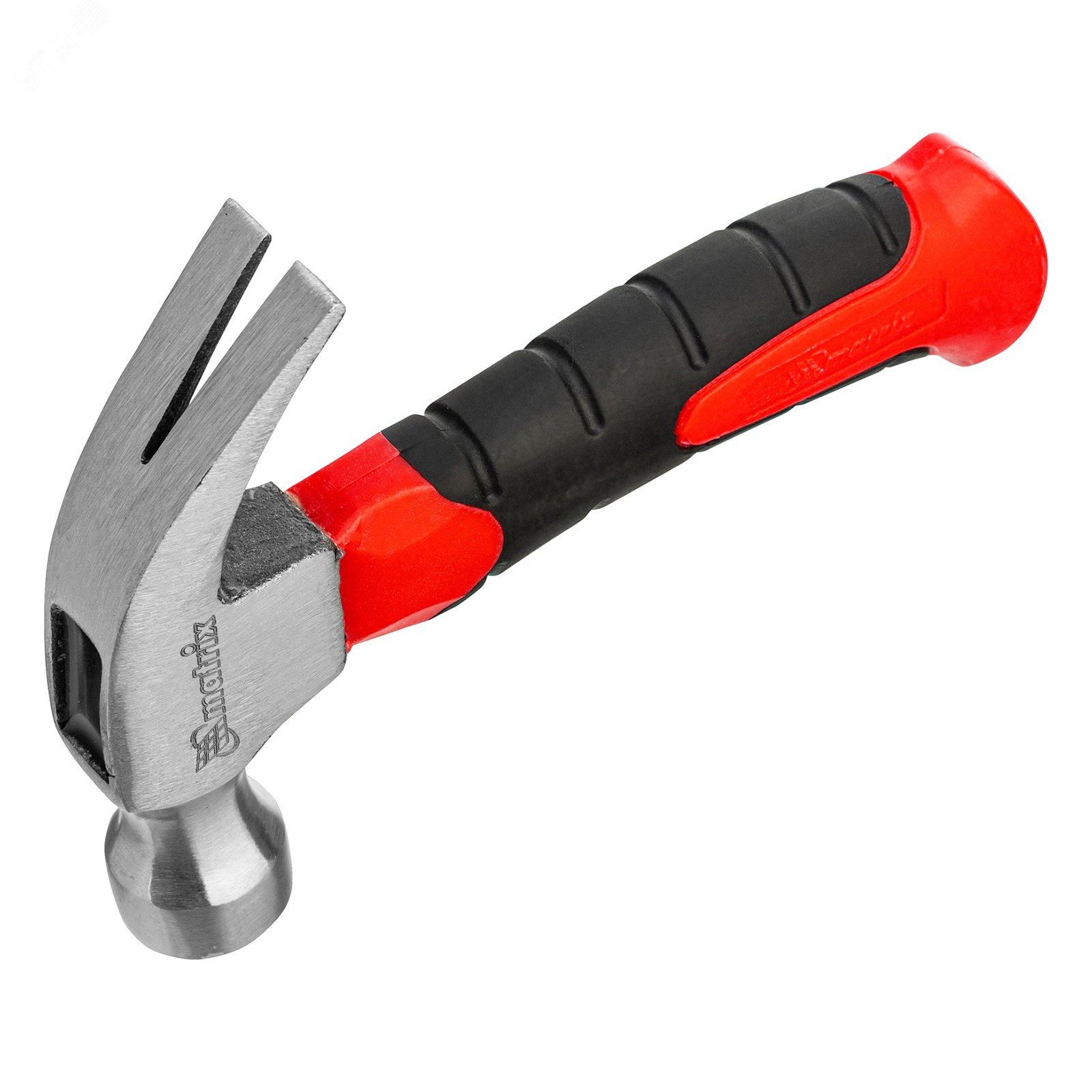 Изображение товара Молоток-гвоздодер мини Matrix 10444 250 г фибергласовая рукоятка