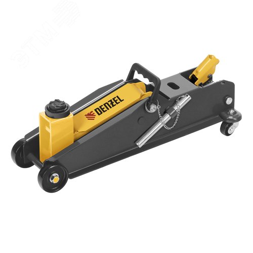 Домкрат гидравлический подкатной с фиксатором, 3 т, 190-532 мм, SUV/ Denzel - фото 2