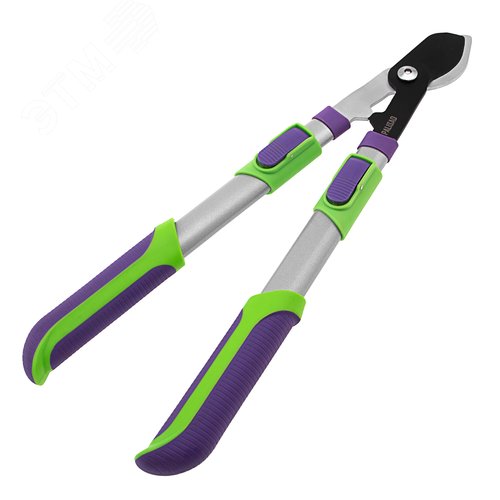 Сучкорез прямого реза, 505-710 мм, телескопические стальные обрезиненные рукоятки - фото 2