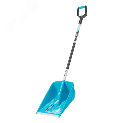 Лопата для уборки снега,полипропилен,365х460х1500мм,алюминиевый черенок,ПВХ накладка, LUXE - фото 1