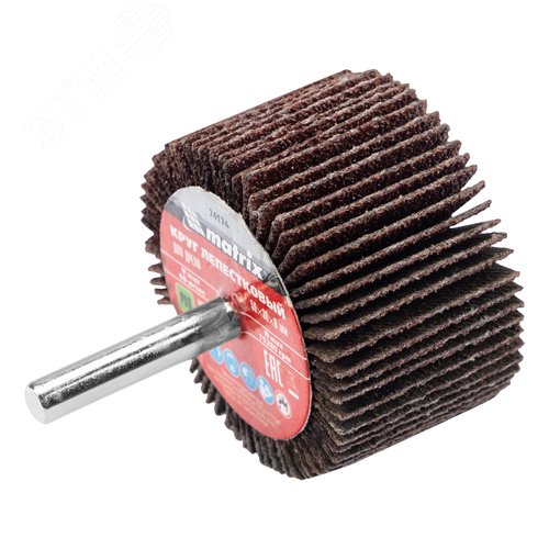 Изображение товара Круг лепестковый для дрели, 50 х 30 х 6 мм, P 80 (шт)