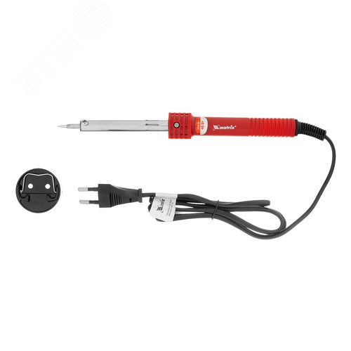 Изображение товара Паяльник, пластиковая рукоятка,медный наконечник с долговечным защитным покрытием, 40W (шт)