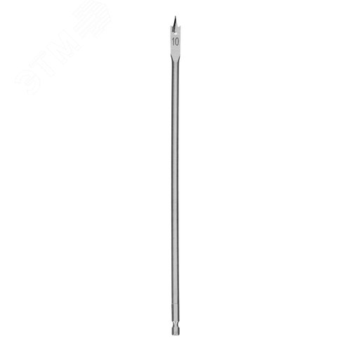 Сверло по дереву перовое удлиненное, 10 х 300 мм, 6-гранный хвостовик - фото 2