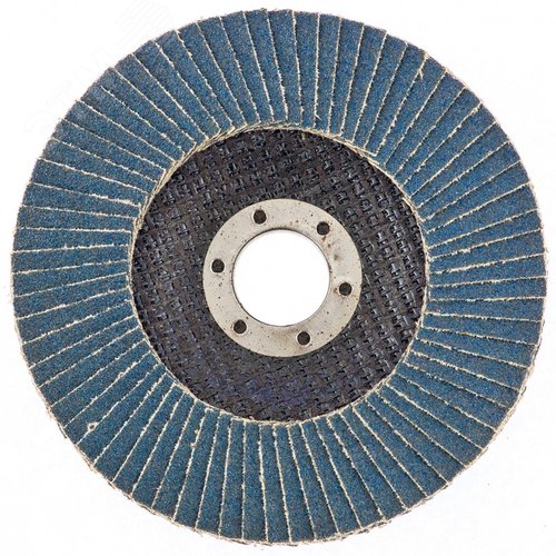 Изображение товара Круг лепестковый торцевой КЛТ-1, ZK10XW (цирконий), зерн. 40Н(Р40), 125 х 22,2 мм, (БАЗ) (шт)