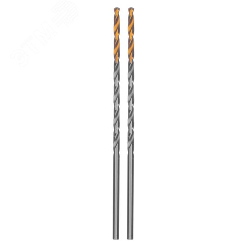 Сверло спиральное по металлу 3 х 100 мм, Р6М5, Golden Tip, удлиненное, 2шт. - фото 1