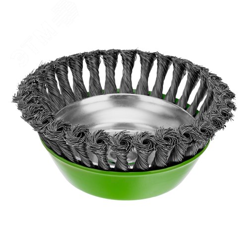 Щетка для УШМ, 150 мм, М14, Чашка, крученая проволока 0,5 мм - фото 2