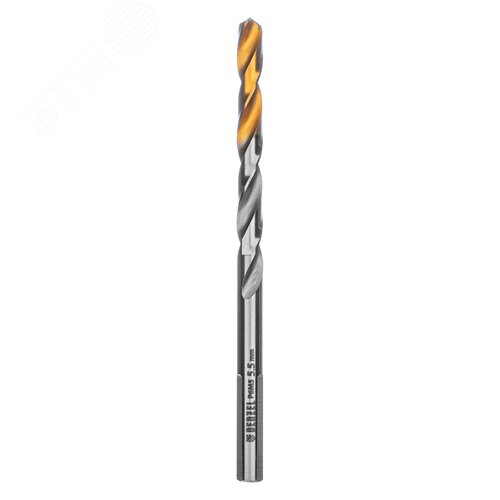Сверло спиральное по металлу 5,5 x 93мм, Р6М5, Golden Tip - фото 2