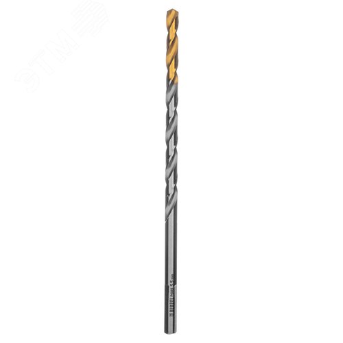 Сверло спиральное по металлу 5,5 х 139 мм, Р6М5, Golden Tip, удлиненное - фото 2