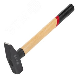 Изображение товара Молоток слесарный, 800 г, квадратный боек, деревянная рукоятка (шт)