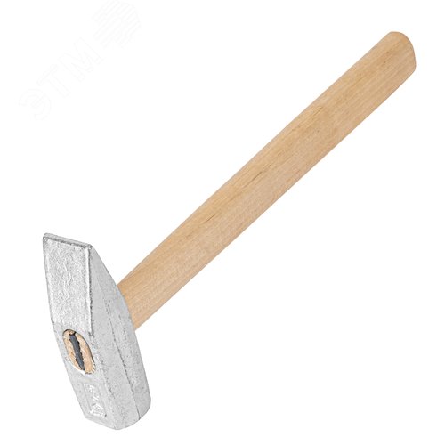 Молоток слесарный, 800 г, квадратный боек, деревянная рукоятка - фото 1