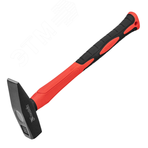 Изображение товара Молоток слесарный optimal ,500 г,фибергласовая обрезиненная рукоятка,квадратный боек (шт)