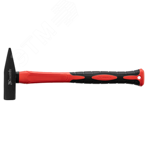 Молоток слесарный optimal ,500 г,фибергласовая обрезиненная рукоятка,квадратный боек - фото 2