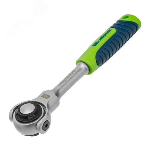 Ключ-трещотка 1/4, 72 зуба, поворотная голова, с быстрым сбросом - фото 1