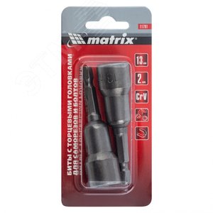 Биты с торцевыми головками 13x65 мм, 2 шт. - фото 4