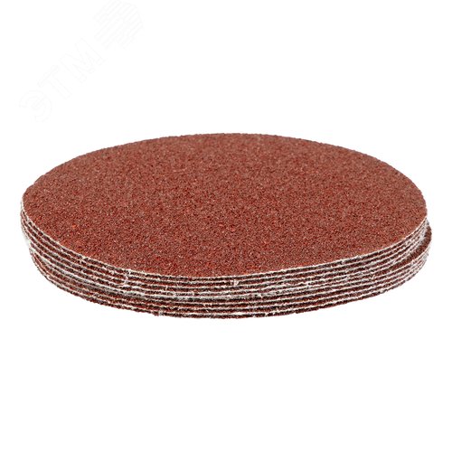 Круг абразивный на ворсовой подложке под липучку, P 40, 125 мм, 10 шт. - фото 1