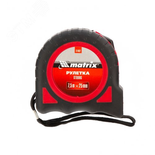 Изображение товара Рулетка Strong, 7,5м х 25 мм, обрезиненный корпус (шт)