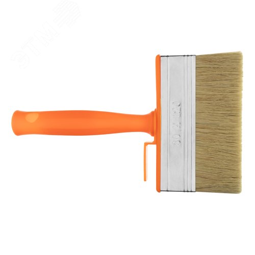 Кисть-ракля, 30х120 мм, натуральная щетина, пластмассовый корпус, пластмассовая ручка - фото 2