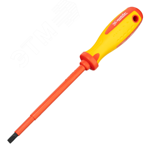 Набор отверток диэлектр. до 1000 В + тестер, 7 пред., PH + SL, CrMo, 2к рукоятка - фото 3