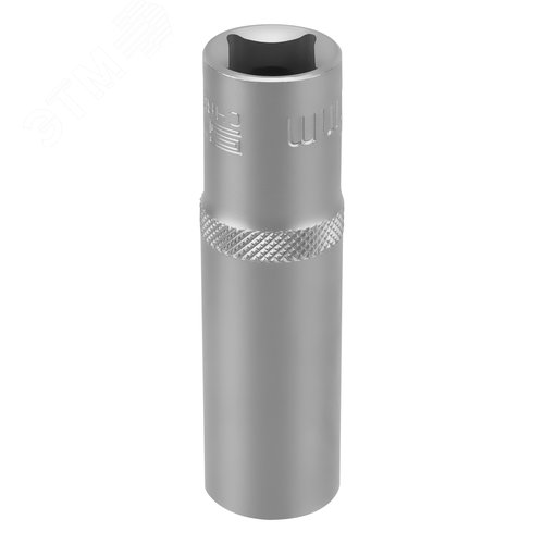 Головка торцевая удлиненная, 15 мм, 6-гранная, CrV, под квадрат 1/2, - фото 1