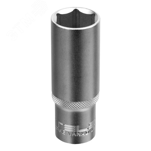 Головка торцевая удлиненная, 21 мм, 6-гранная, CrV, под квадрат 1/2 - фото 1