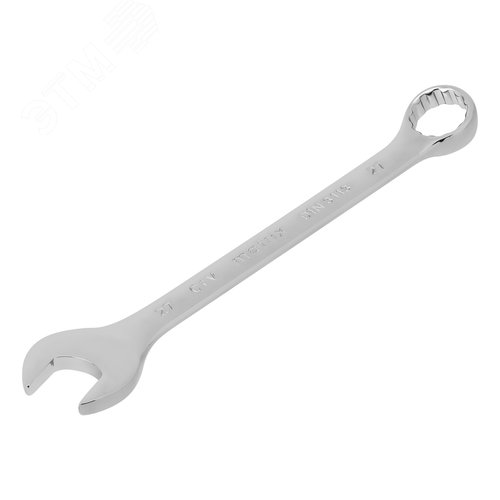 Ключ комбинированный, 27 мм, CrV, полированный хром - фото 1